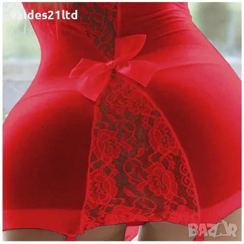 Еротично секси боди с жартиери, снимка 3 - Корсети, бюстиета, топове - 35104529