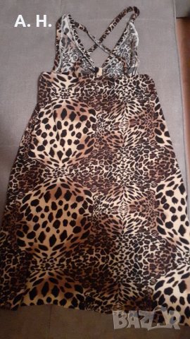 леопардова рокля, снимка 2 - Рокли - 34297287