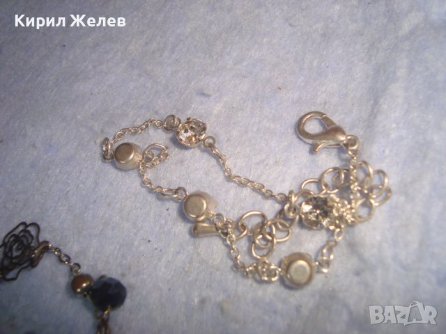 ДВЕ НЕЖНИ ФЛОРАЛНИ ФИНИ АРТ ГРИВНИЧКИ с КРИСТАЛЧЕТА 6261, снимка 4 - Гривни - 37076358