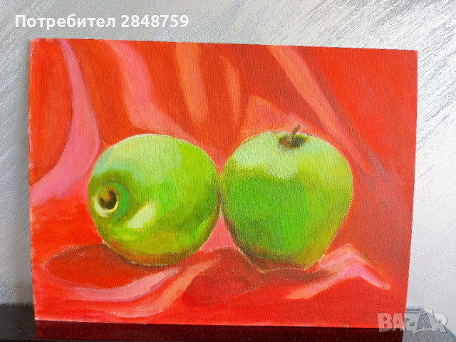 Натюрморт, картина , снимка 2 - Картини - 36553393