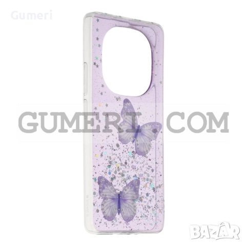 Xiaomi Redmi Note 14 Pro+ 5G Силиконов Гръб с Пеперуди, снимка 5 - Калъфи, кейсове - 52176513