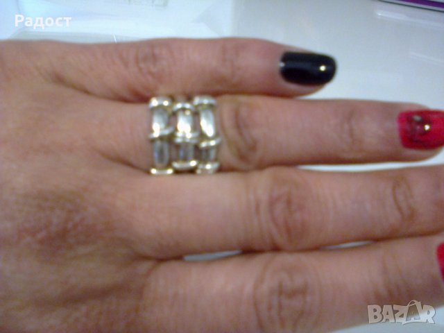 сребърни пръстени,2 броя, снимка 4 - Пръстени - 31286913