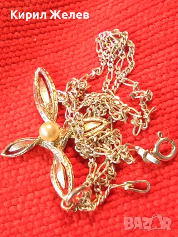 АЖУРЕН СРЕБЪРЕН КРЪСТ със СРЕБЪРНА ВЕРИЖКА КАРТИЕ ПЛЕТКА СРЕБРО 925 с БЯЛА ПОЗЛАТА и ПЕРЛА 31187, снимка 11 - Колиета, медальони, синджири - 49378779