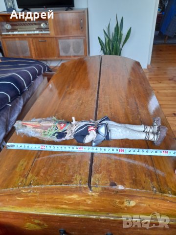 Стара фолклорна фигурка кукер, снимка 6 - Други ценни предмети - 42806575