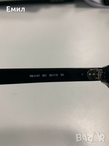 Слънчеви очила RayBan Модел RB4147 601 размер/size 60/15, снимка 3 - Слънчеви и диоптрични очила - 35103865