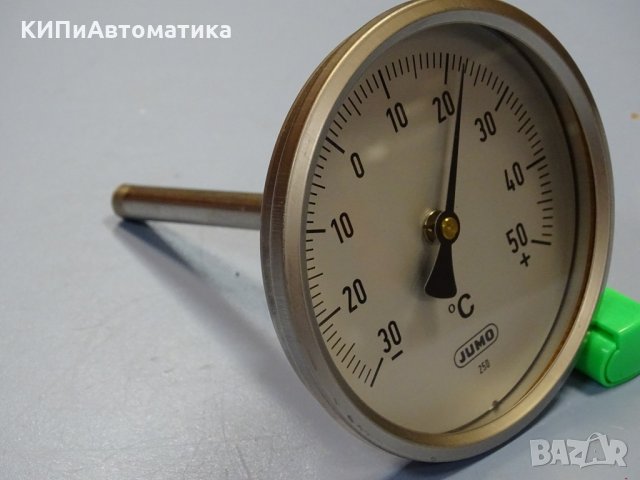 биметален термометър JUMO immersion thermometer ф100mm, -30/+50°C, L-100mm, снимка 8 - Резервни части за машини - 35228784