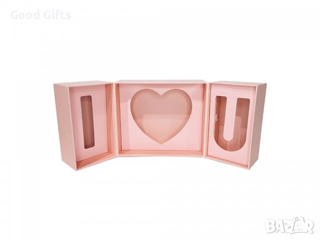 Кутия за декорация I LOVE YOU , Розова, снимка 1 - Романтични подаръци - 39873277