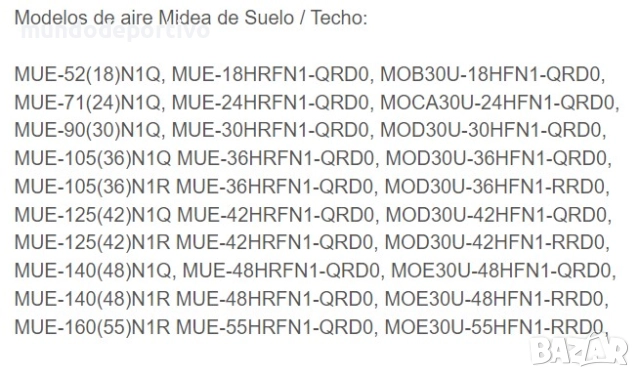Дистанционно за климатик Мидеа, снимка 9 - Климатици - 52132981