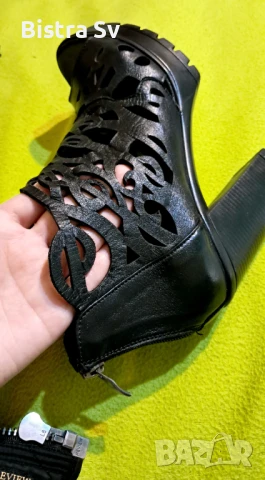 Дамски сандали(тип летни ботички) и сабо на ток и платформа, снимка 5 - Сандали - 50672918