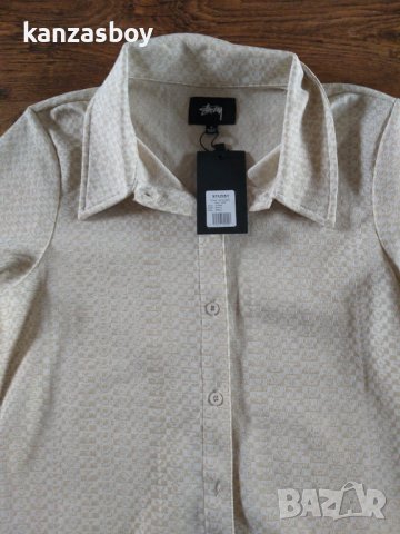 STUSSY TONAL JACQUARD POLY KNIT - страхотна дамска риза НОВА, снимка 8 - Ризи - 42754937