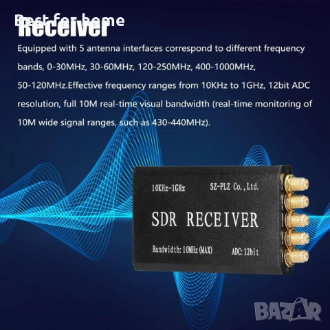 SDR Радиоприемник MSI.SDR 10KHz-1GHz – 12-битов ADC Широколентов приемник, снимка 4 - Други - 53166653