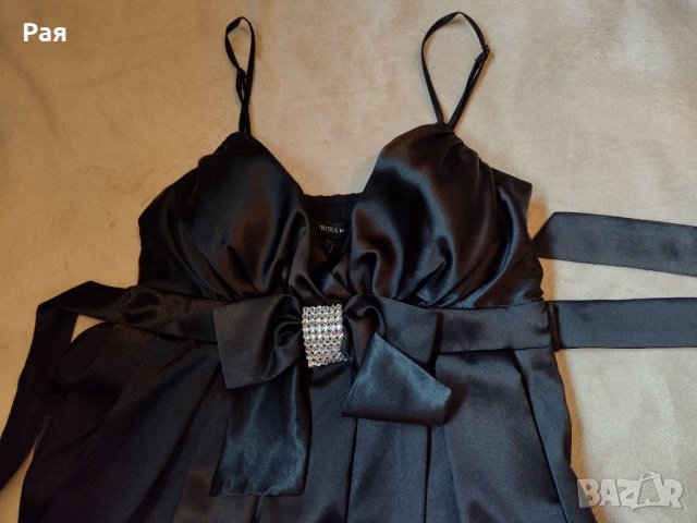 Елегантна черна рокля , снимка 13 - Рокли - 35407368