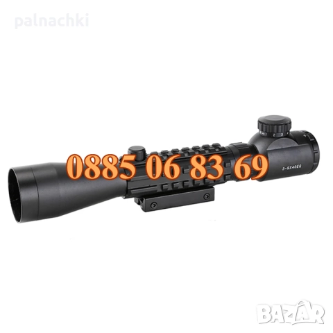 Оптика за пушка Bushnell, оптичен мерник 3-9х40E,релсов захват 10-20мм, снимка 3 - Екипировка - 52103545