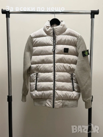 Stone Island Мъжко Бежово Зимно Яке Стон Айлънд Код SА Brand-19, снимка 3 - Якета - 53881961