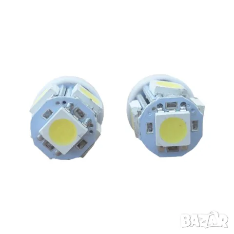 LED крушки T10 12V 5 SMD 2 броя, снимка 2 - Аксесоари и консумативи - 55865016