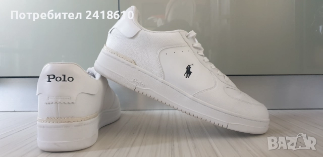 POLO Ralph Lauren Leather Mens Size 48/31 .5 см ОРИГИНАЛ! Мъжки кецове от естествена кожа!