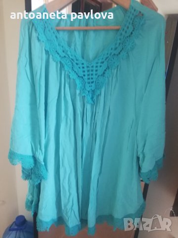 Макси туника с дантела, снимка 6 - Туники - 37896027