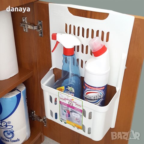 1647 Закачащ се органайзер за препарати за кухненски шкаф