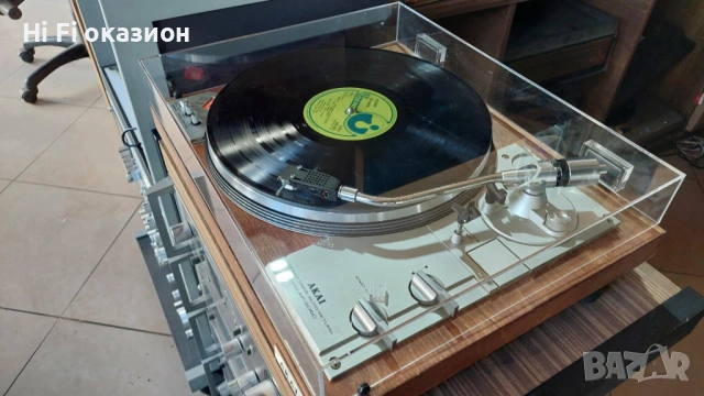 Грамофон AKAI AP-206C директ драйв, снимка 5 - Грамофони - 51038958