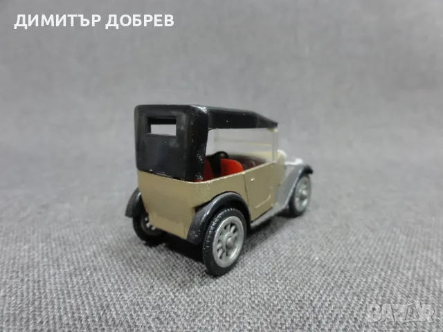 СТАРА РЕТРО СОЦ ГДР МЕТАЛНА КОЛИЧКА МАЩАБЕН МОДЕЛ DIXI 1927 ESPEWE 1/50, снимка 4 - Колекции - 56110952