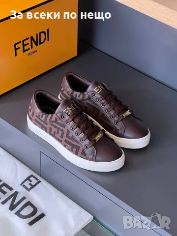 Fendi Дамски Кафеви Маратонки👟Дамски Спортни Обувки👟Кецове Фенди Код SEM-176