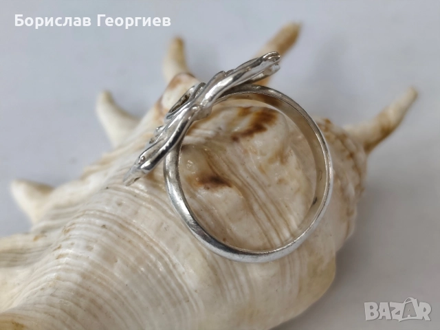 Сребърен пръстен, снимка 2 - Пръстени - 51578126