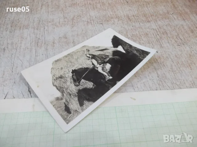 Снимка стара на мъж на кон като индианец, снимка 3 - Колекции - 48030896