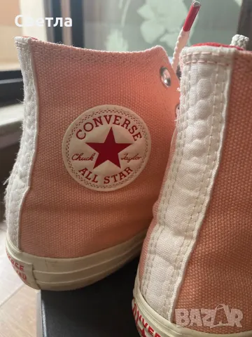 Розови кецове Converse, снимка 2 - Кецове - 50419246