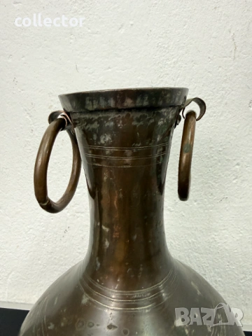 Ръчно кован меден съд / саксия. №7799, снимка 7 - Антикварни и старинни предмети - 53015769