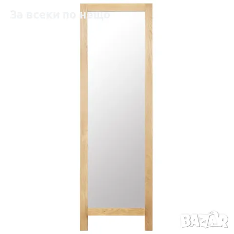 Свободностоящо огледало, 48x46,5x150 см, дъб масив, снимка 6 - Огледала - 47722967