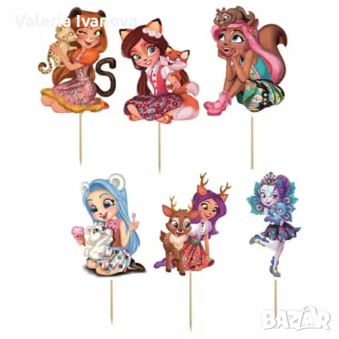 Комплект топери Enchantimals, 6 броя 99972