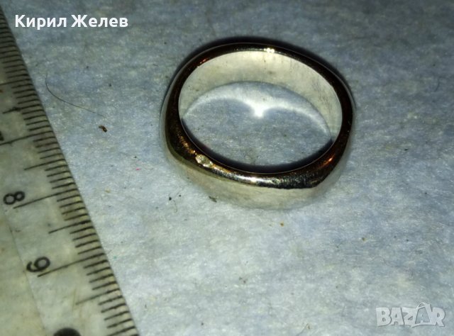 ЕЛЕГАНТЕН ФЕШЪН АРТ МЕДЕН ПРЪСТЕН с БЯЛА ПОЗЛАТА 38879, снимка 6 - Пръстени - 42088745