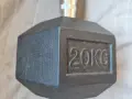 Продавам 20кг Хексагонален Гумиран Дъмбел Energetics с минимални следи от употреба, снимка 6
