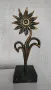 Цвете-статуетка бронз, снимка 1