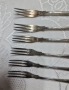 Комплект малки посребрени вилички , снимка 7