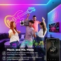 Нов 15m водоустойчив RGB неон IP68 с APP и дистанционно за двор и парти, снимка 5