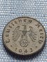 Монета 1 райхсфенинг 1942г. Германия Трети Райх с СХВАСТИКА за КОЛЕКЦИЯ 29581, снимка 7