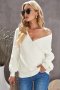 Дамски пуловер в бяло, снимка 1 - Блузи с дълъг ръкав и пуловери - 42781565