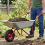 Градинска количка с товаропоносимост 100 кг - голям капацитет и стабилна основа, снимка 3