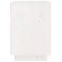 vidaXL Нощни шкафчета, 2 бр, бели, 40x35x50 см, борово дърво масив, снимка 9