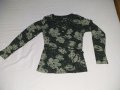 Дамска блуза с тюл С/М, снимка 1 - Блузи с дълъг ръкав и пуловери - 31212020