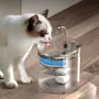 Автоматичен фонтан поилка за котки с прозрачен корпус и сензор за движение 3643, снимка 1