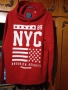 Skate Nation Red Hoodie "NYC BROOKLYN HEIGHTS" Size S/M, снимка 1