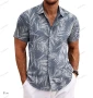 Мъжки ризи с къс ръкав в класически стил с печат, 3цвята , снимка 4