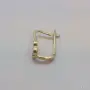 Единична златна обеца Сърце с циркон 14K (585) – 0.50 гр., снимка 9