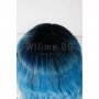 Къса синя лейс фронт перука Ейнджъл, снимка 6