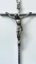Метален кръст Разпятие Христово Италия, снимка 5