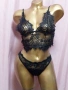 S Черен дантелен сутиен/ бралетка/ и полупрашка , снимка 1