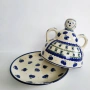 Полски керамичен купол за сирене (cheese lady), Ceramika Artystyczna., снимка 2