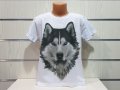 Нова детска тениска с дигитален печат Хъски със сини очи, снимка 9